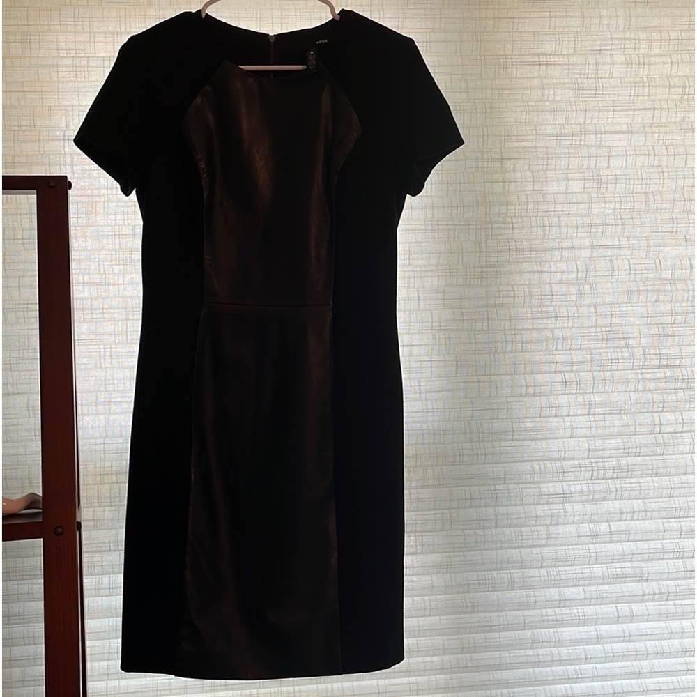 Beautiful black leather dress
